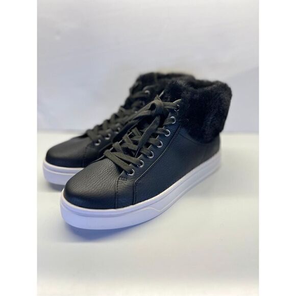 Koolaburra Women's Sundell Fuzz Chukka Sneaker - US Shoe Size 7, Black - 1132851 - Picture 1 of 12